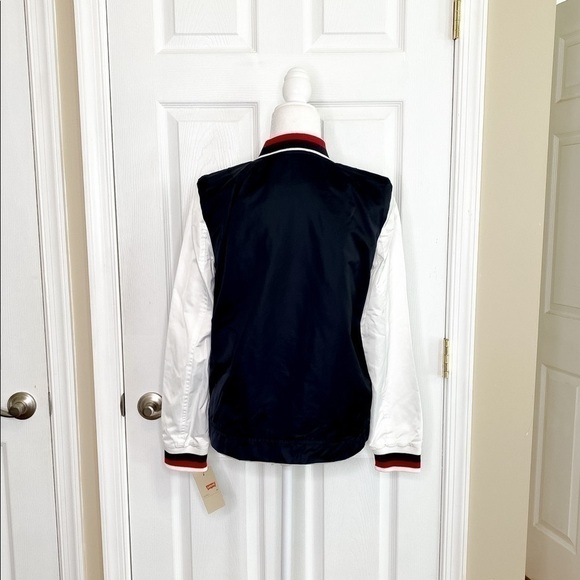LEVI’S Colorblock Stripe Trim Bomber Jacket Large - Picture 7 of 9